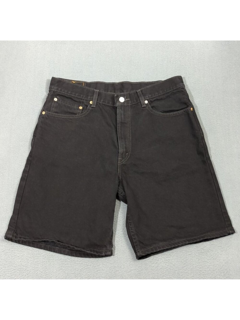 Levi's VTG Jeans Shorts Men's 34 Black 550 Relaxed Fit Denim Jorts Y2K